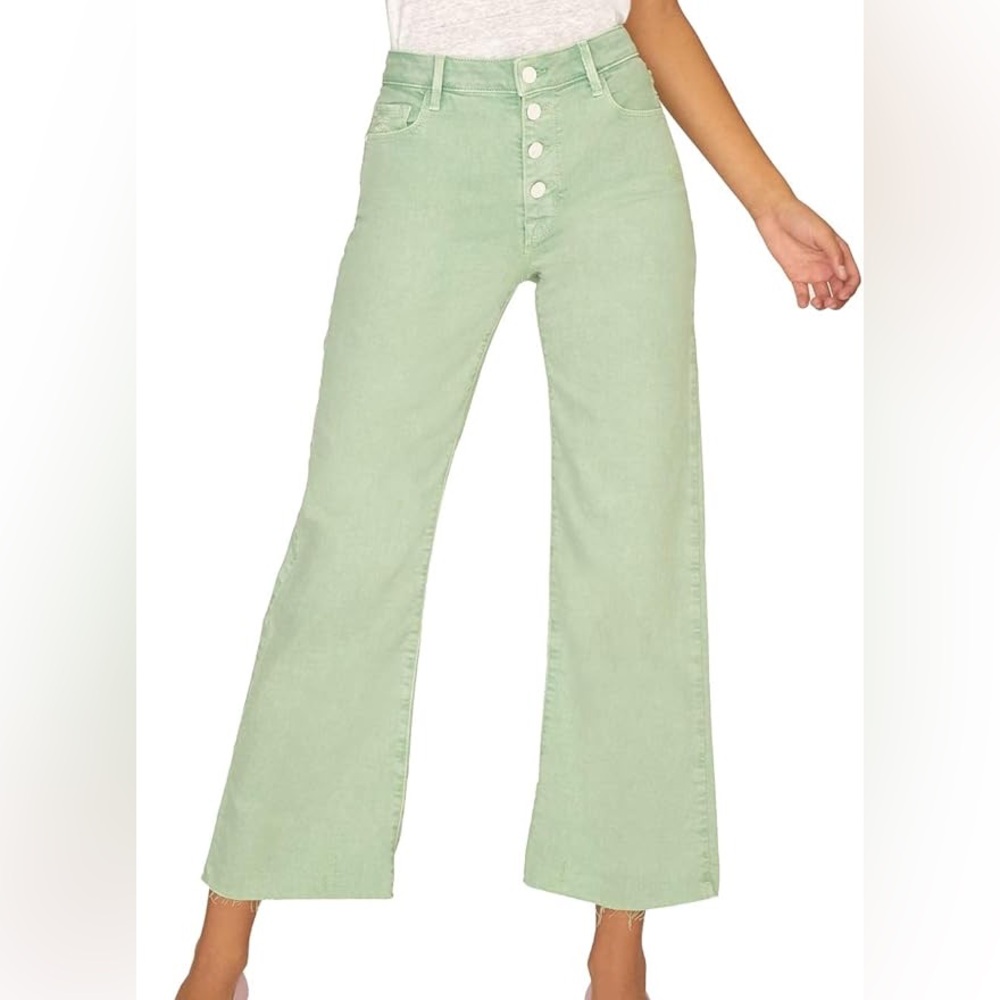 NWT Sanctuary Nonconformist Button Fly Green Jeans - Picture 3 of 12